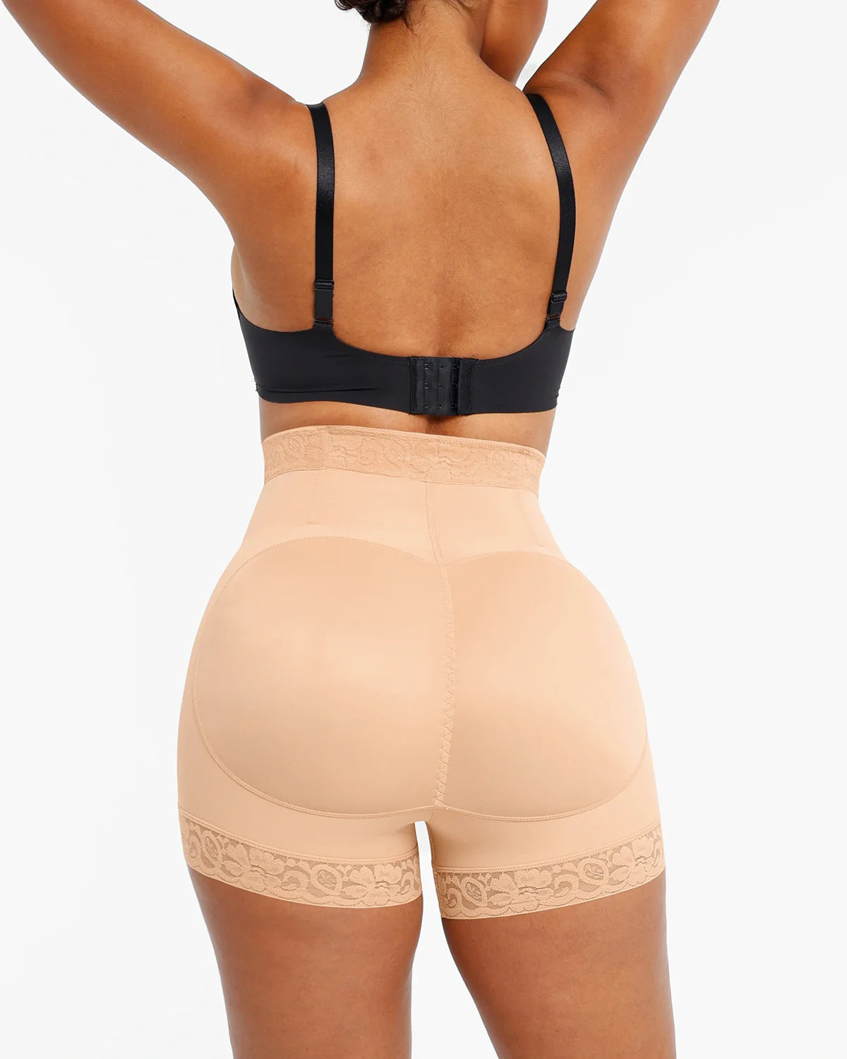 Lace Steel Boned Butt Enhancer Shaper Shorts