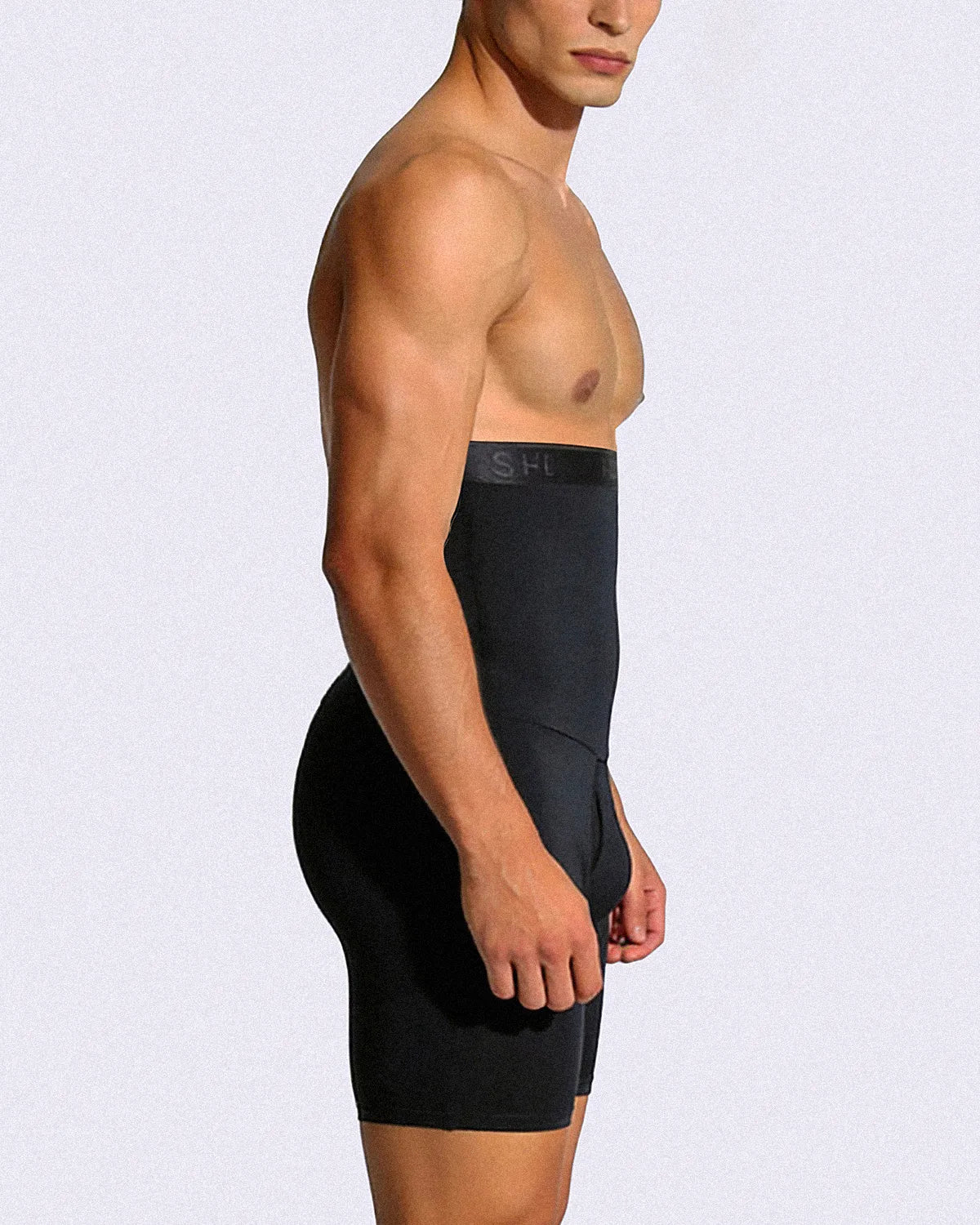 High-Waist Slimming Padded Shorts for Men