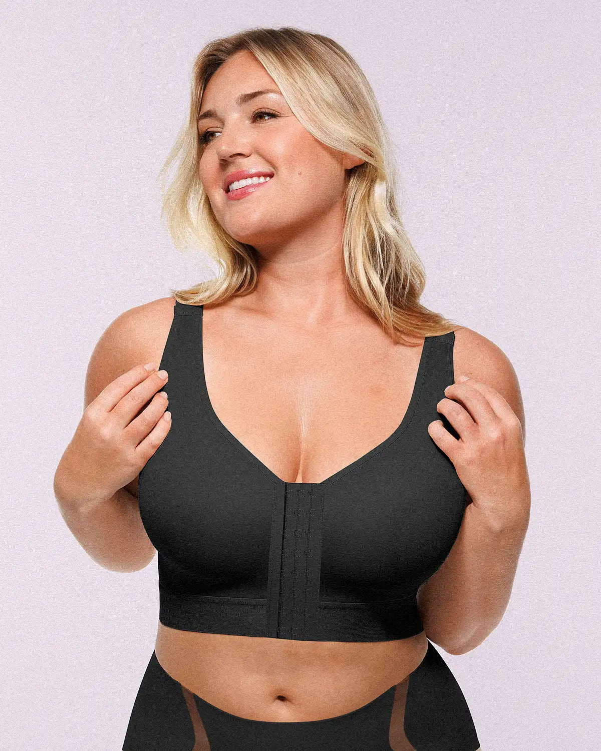 Unlined Wireless Back Support Bra — Comfort & Lift
