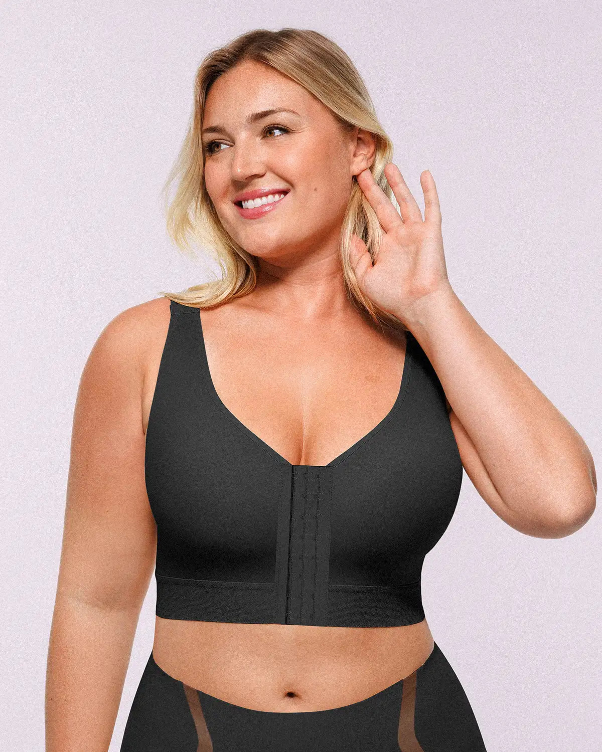 Unlined Wireless Back Support Bra — Comfort & Lift