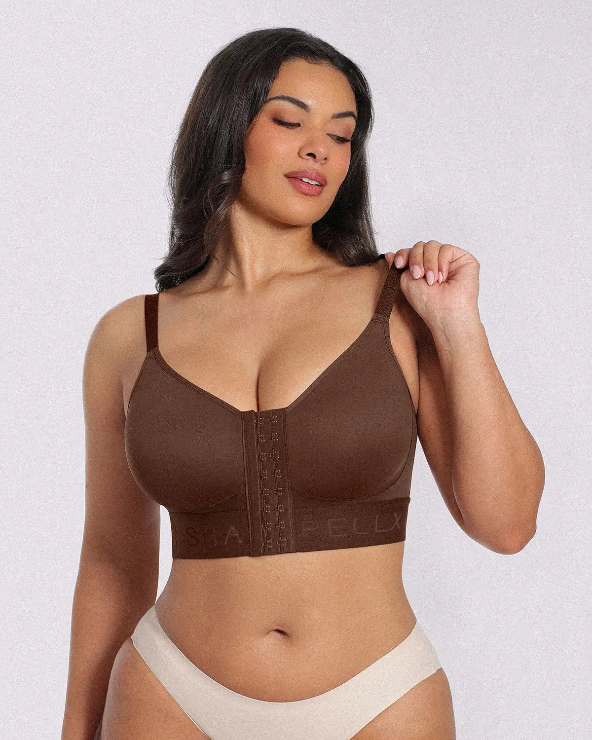 Unlined Wireless Front-Closure Bra — Comfort & Support
