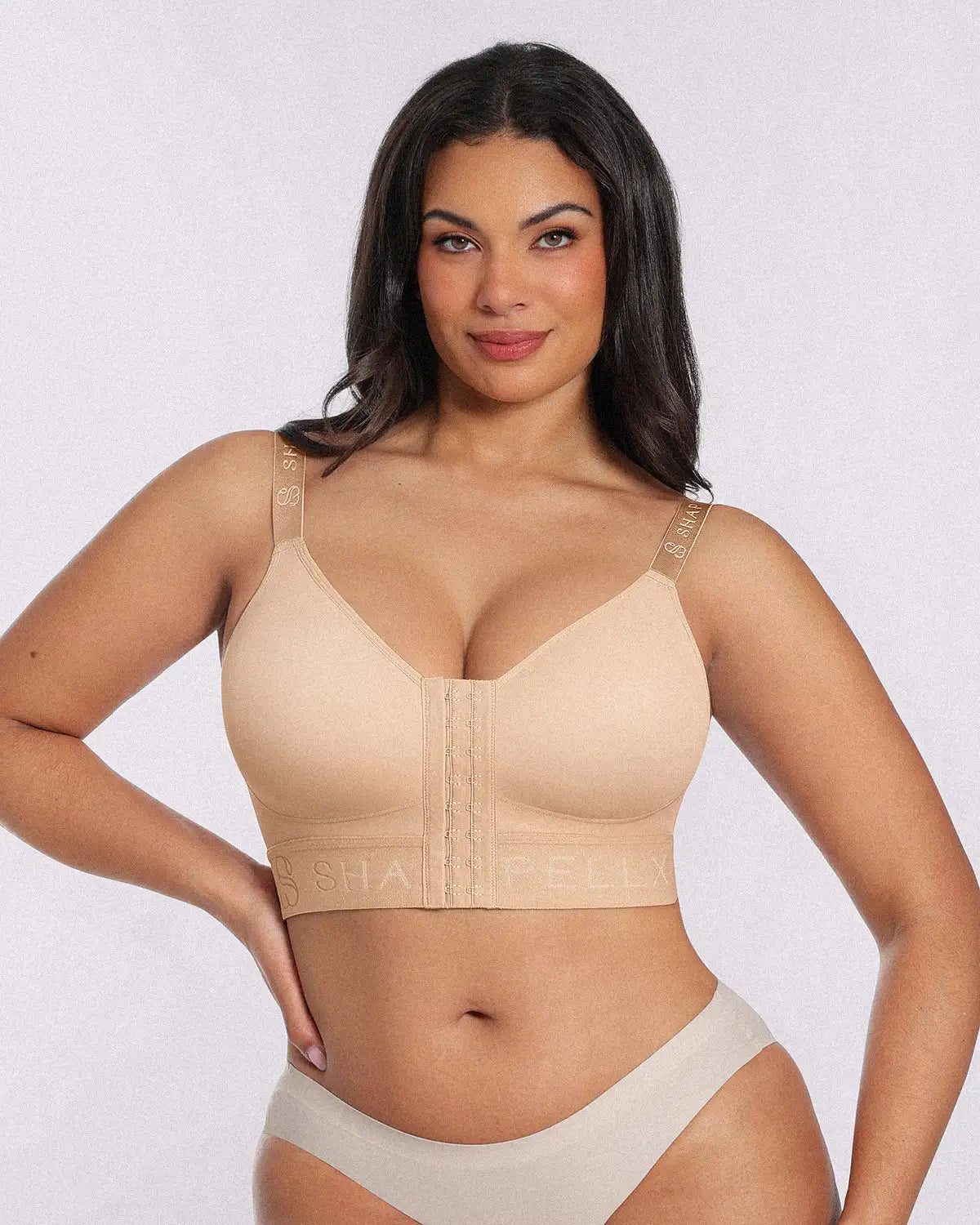 Unlined Wireless Front-Closure Bra — Comfort & Support