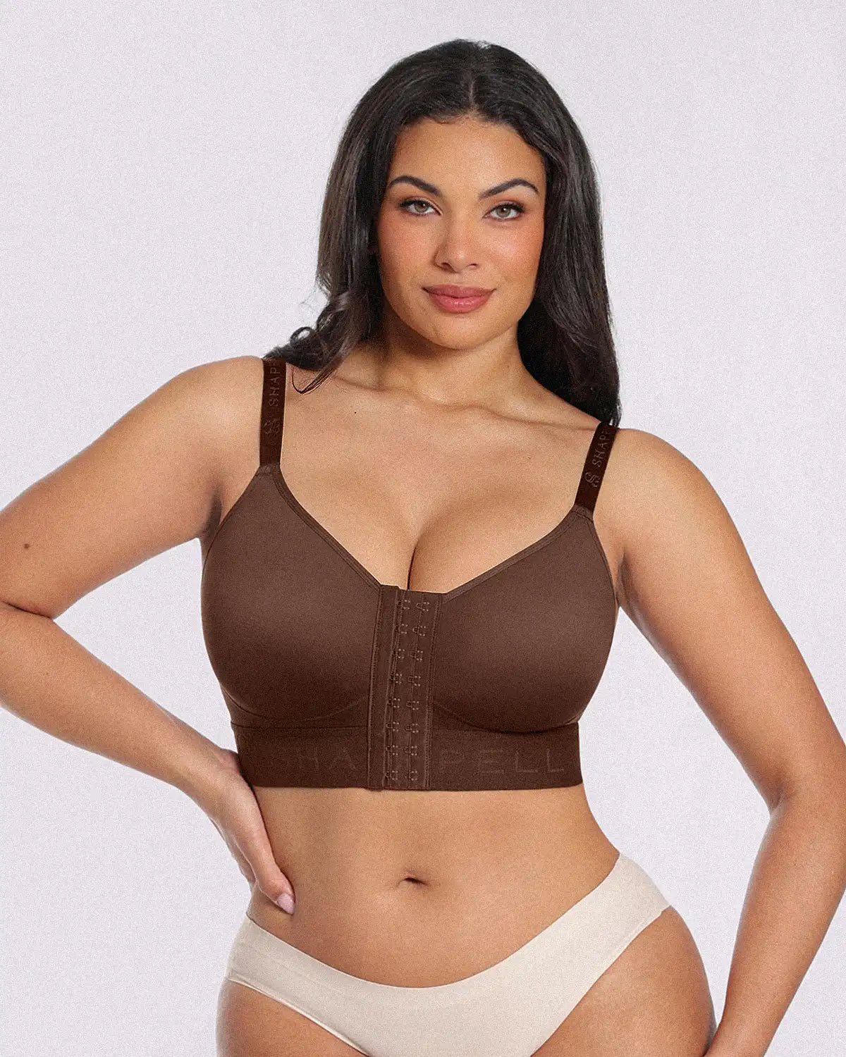 Unlined Wireless Front-Closure Bra — Comfort & Support