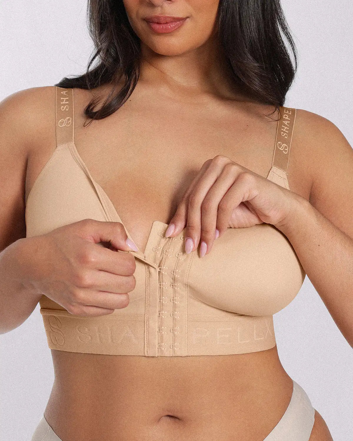 Unlined Wireless Front-Closure Bra — Comfort & Support