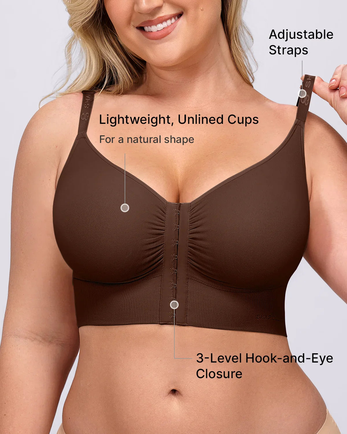 Back Smoothing Wireless Bra for Comfort and Support