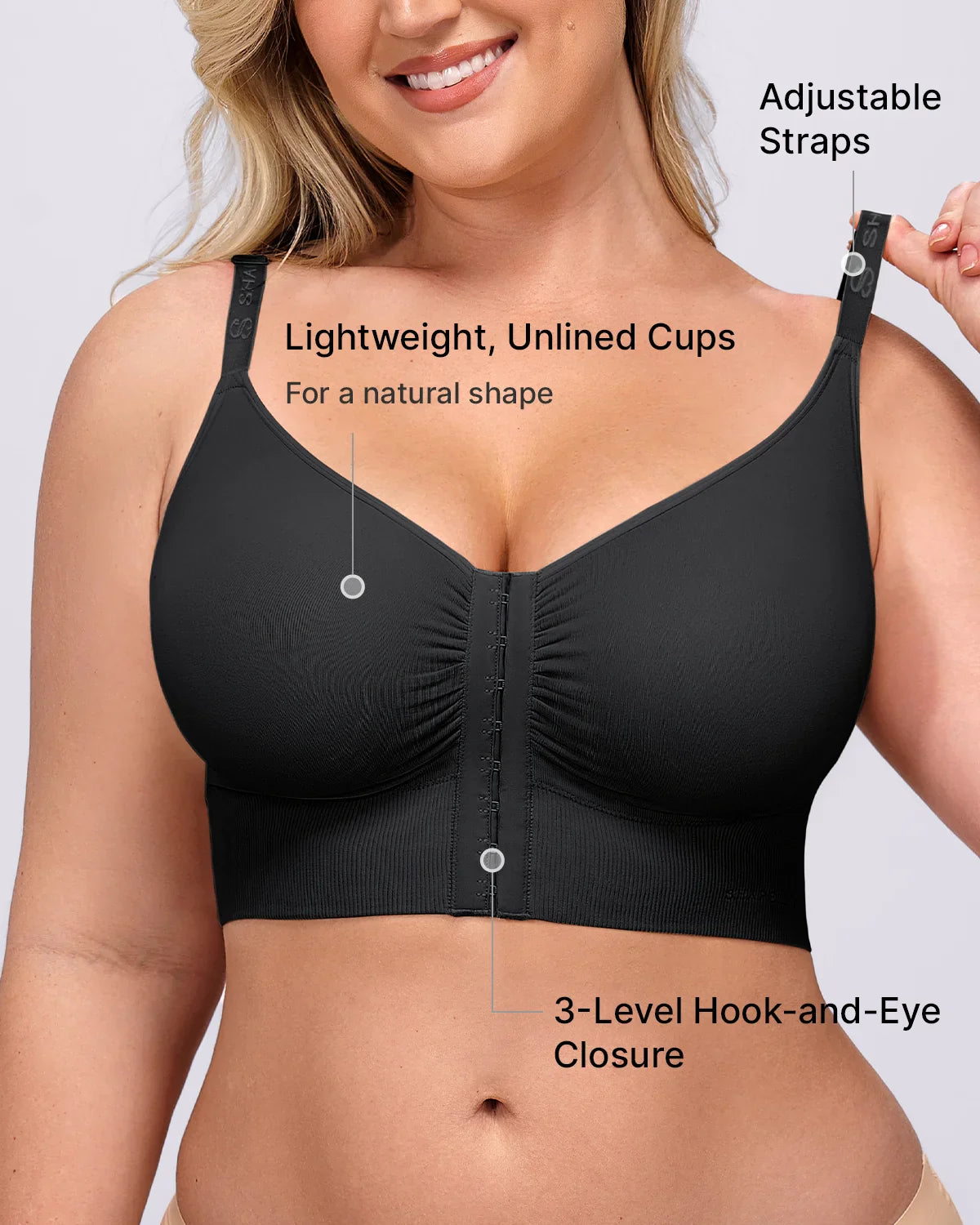 Back Smoothing Wireless Bra for Comfort and Support