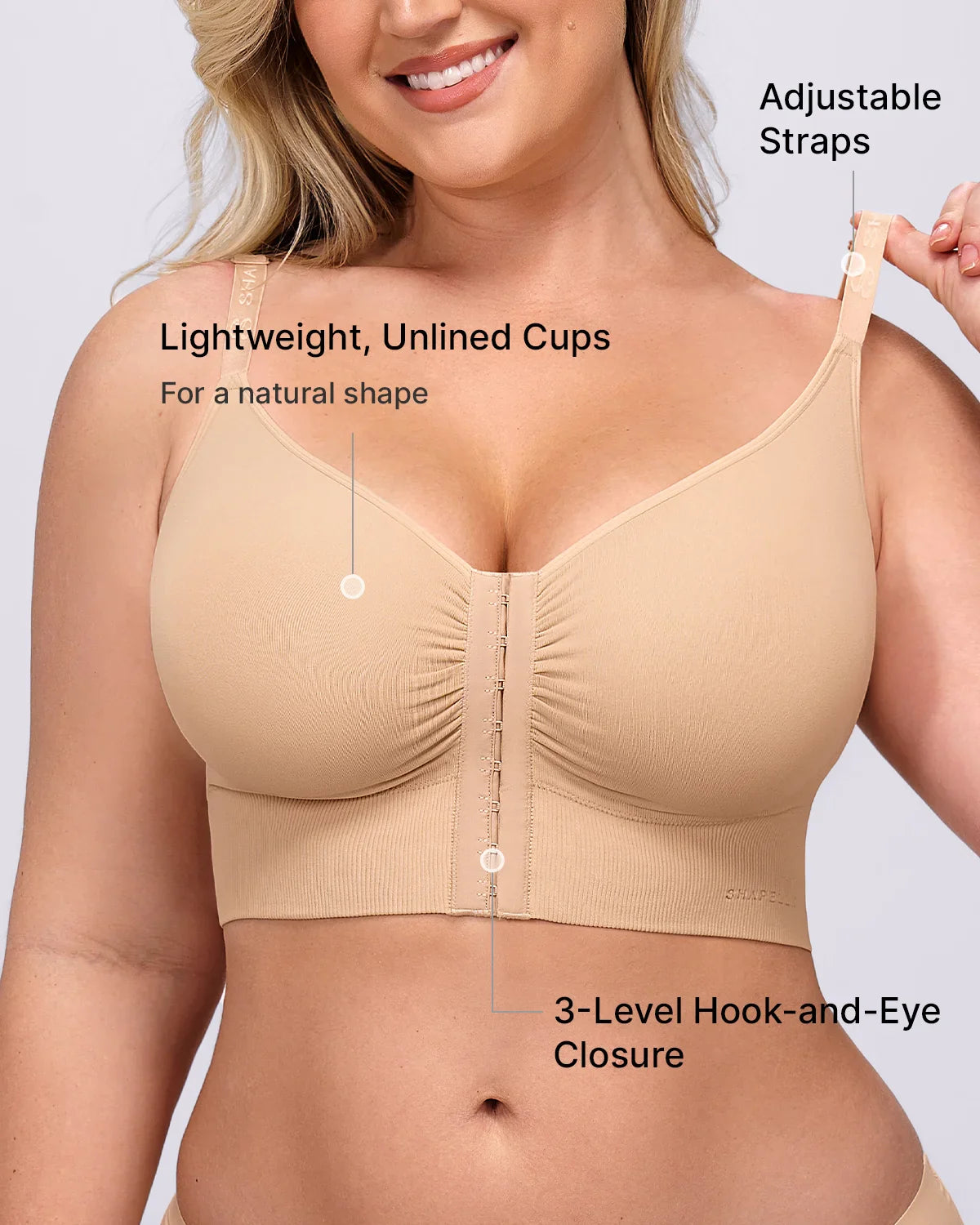 Back Smoothing Wireless Bra for Comfort and Support