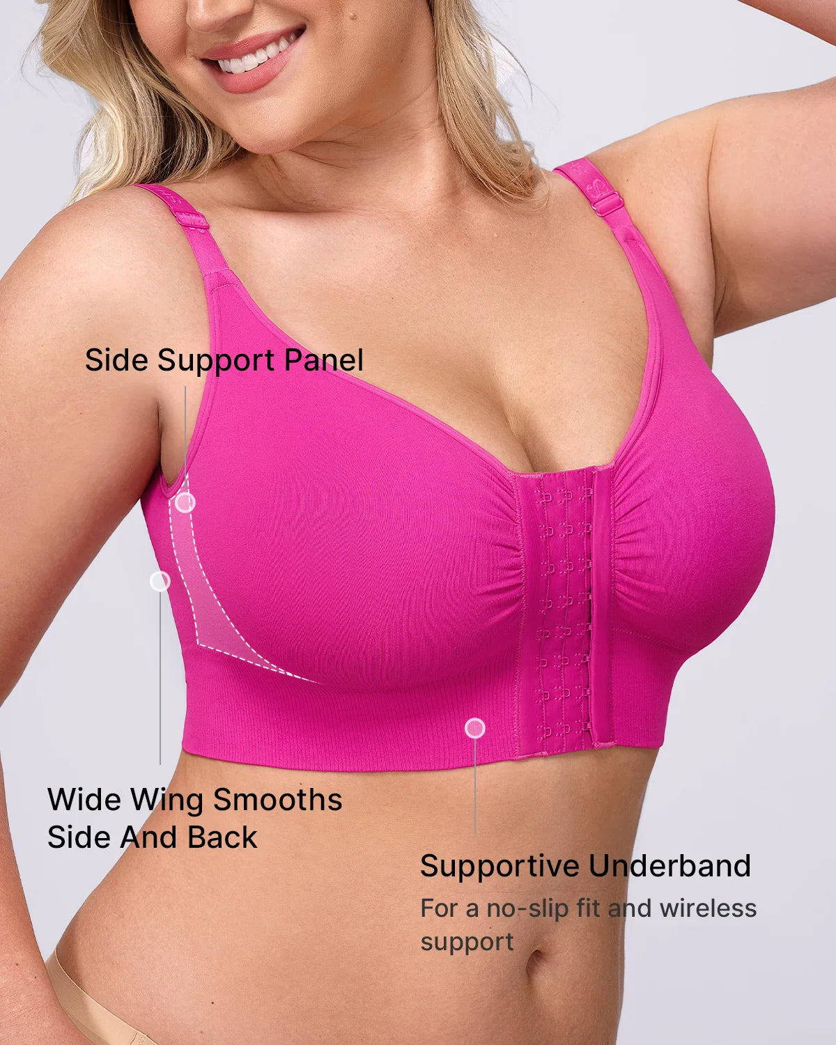 Back Smoothing Wireless Bra for Comfort and Support