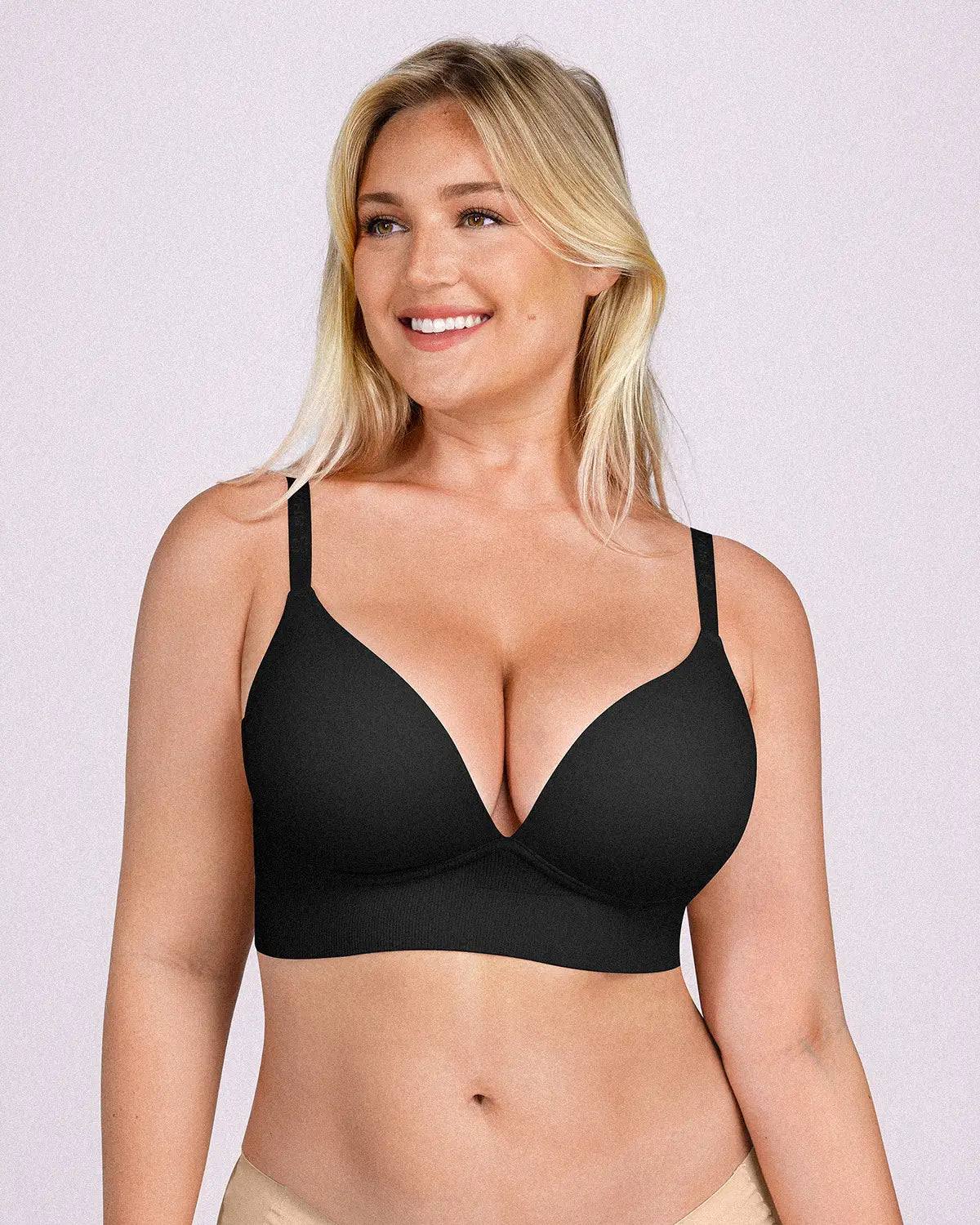 Back Smoothing Wireless Push-Up Bra