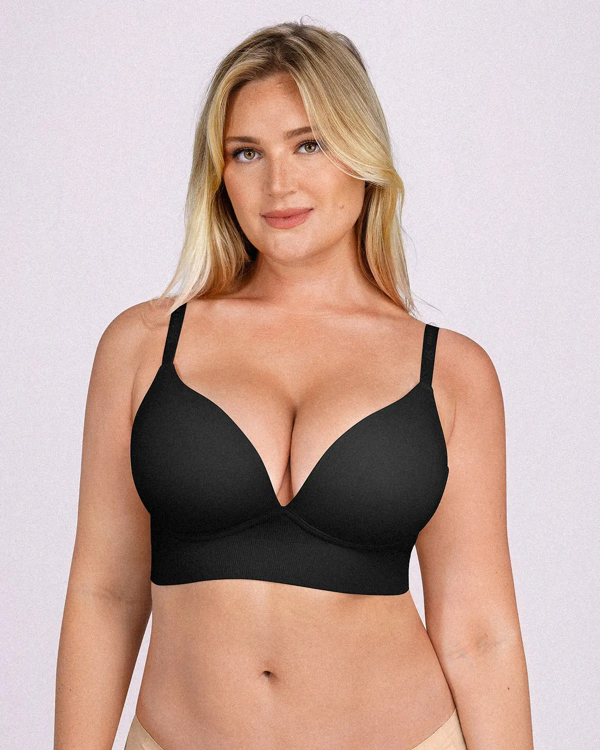 Back Smoothing Wireless Push-Up Bra