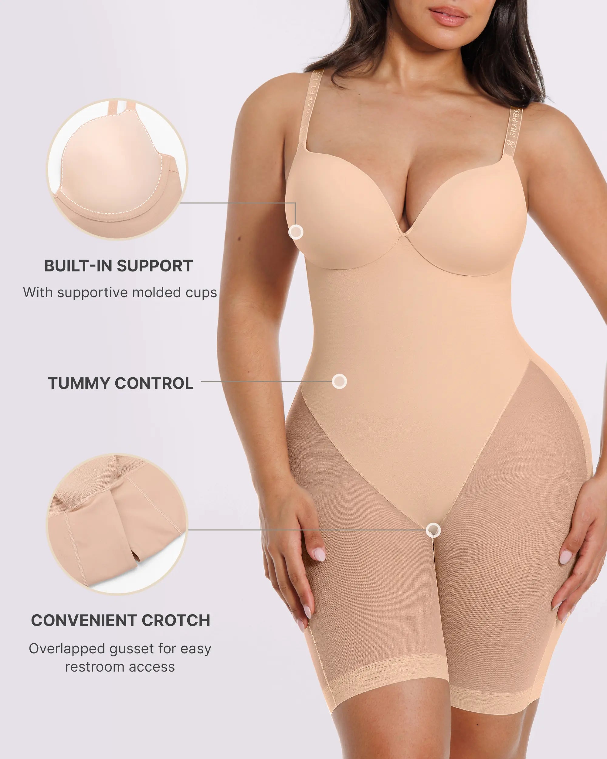 Low Back Mid Thigh Sculpting Bodysuit