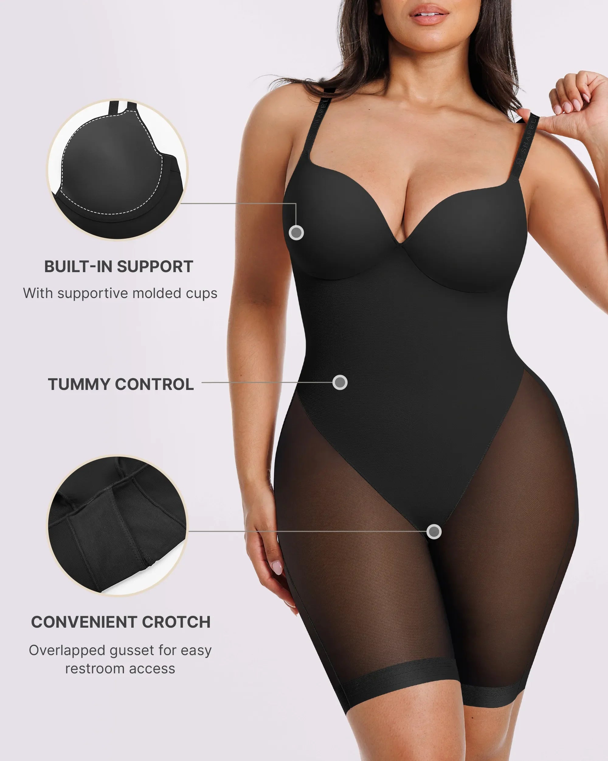 Low Back Mid Thigh Sculpting Bodysuit