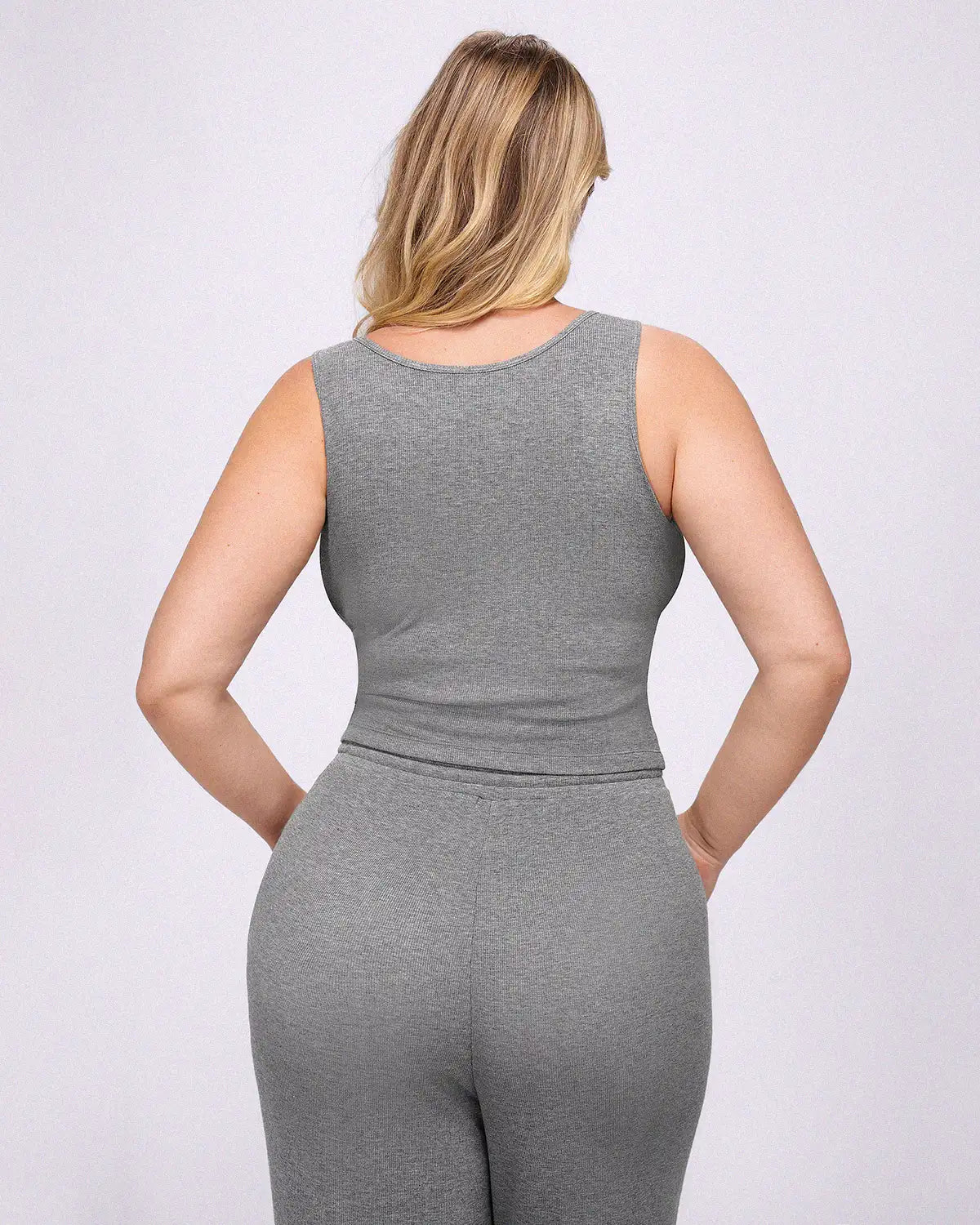 Soft Modal Rib Tummy Control Pants Set