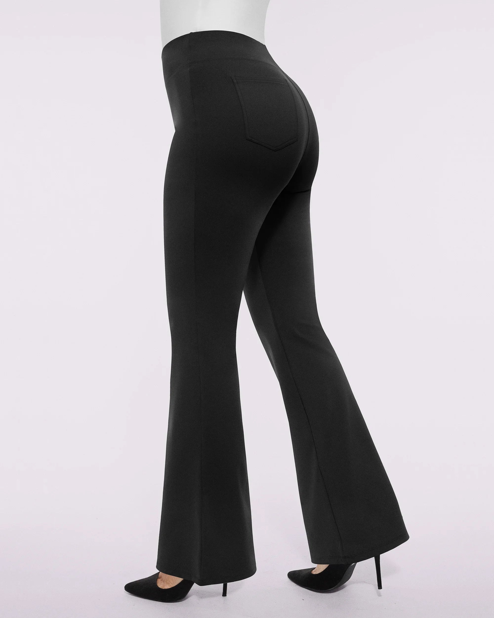 Smoothing Back Pocket Flare Work Pants