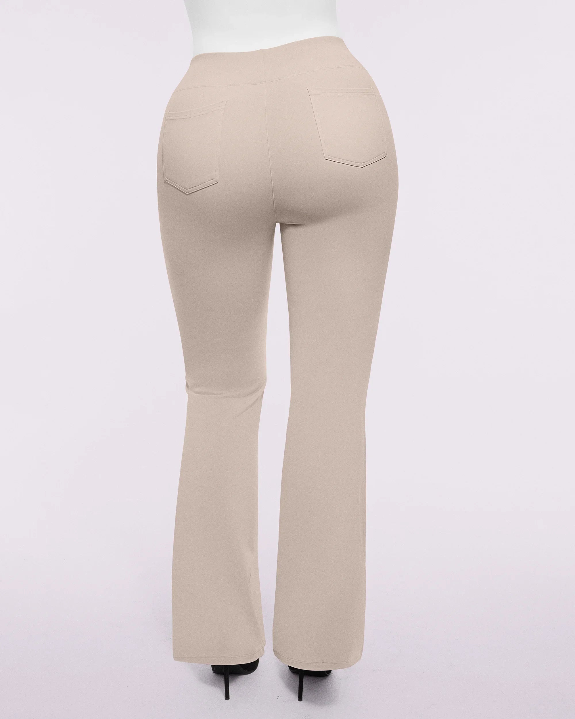Smoothing Back Pocket Flare Work Pants