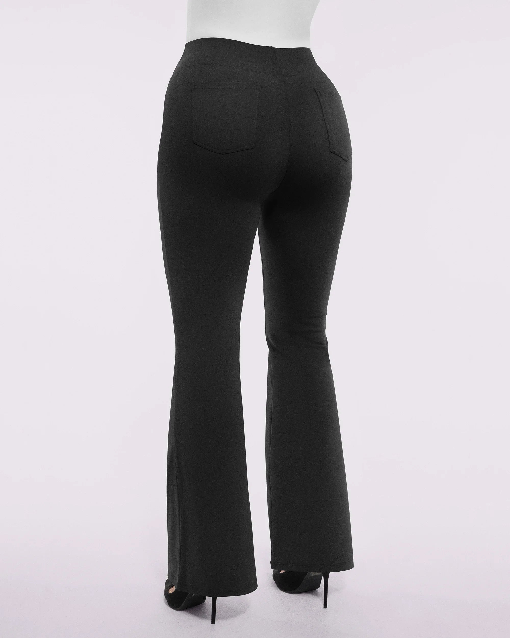 Smoothing Back Pocket Flare Work Pants