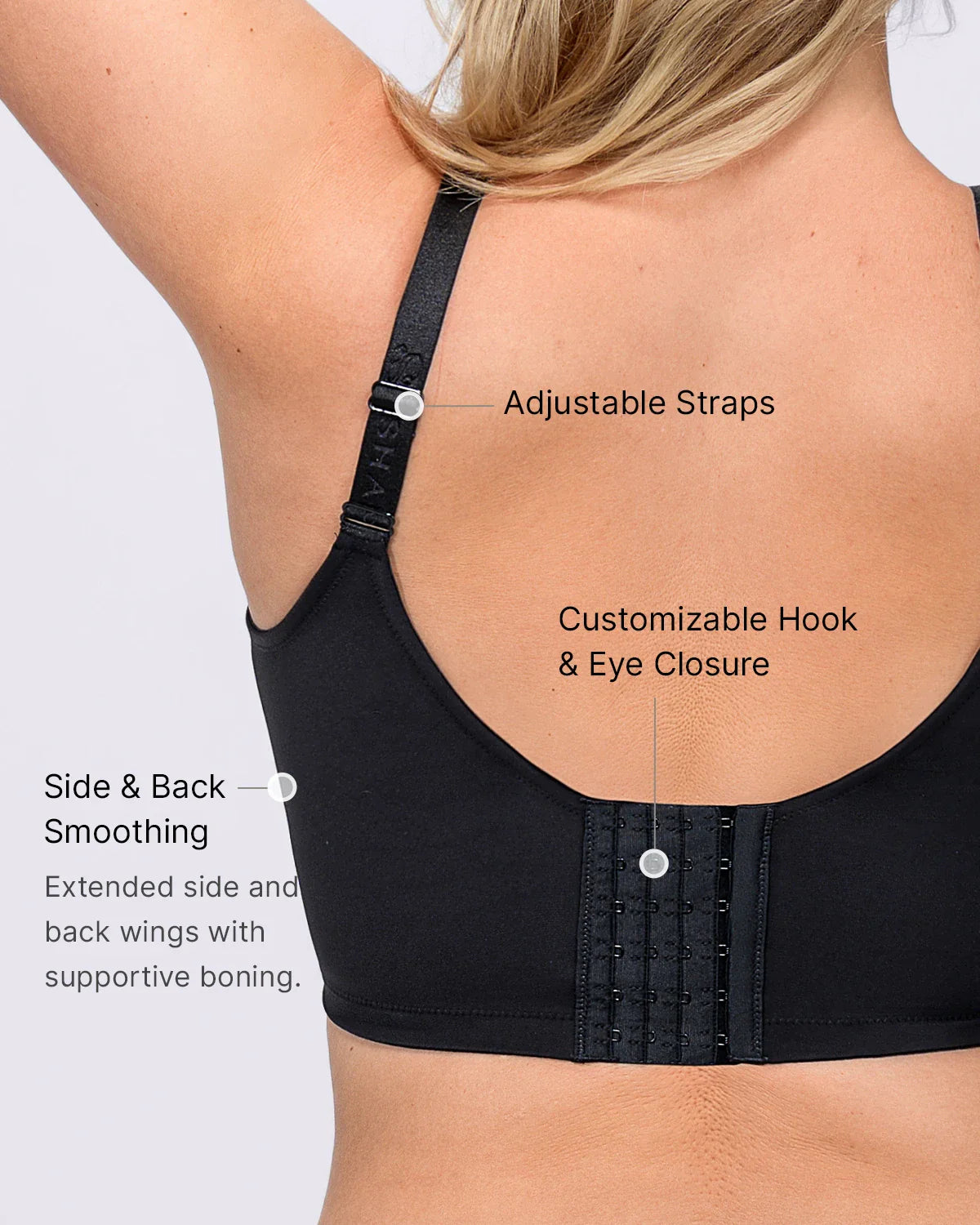 Back Smoothing Lace Underwire Bra