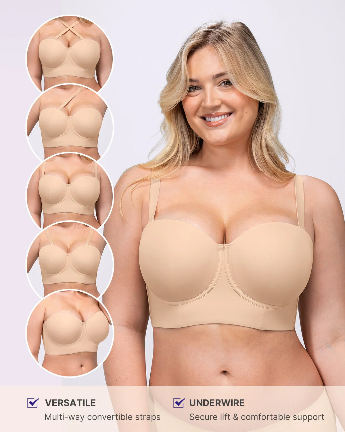 Smoothing Strapless Convertible Bra