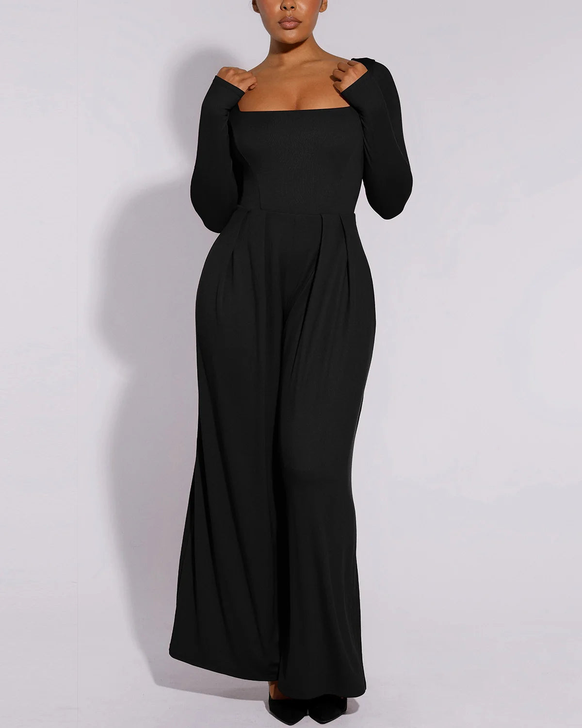 Sculpting Square Neckline Shaping Jumpsuit