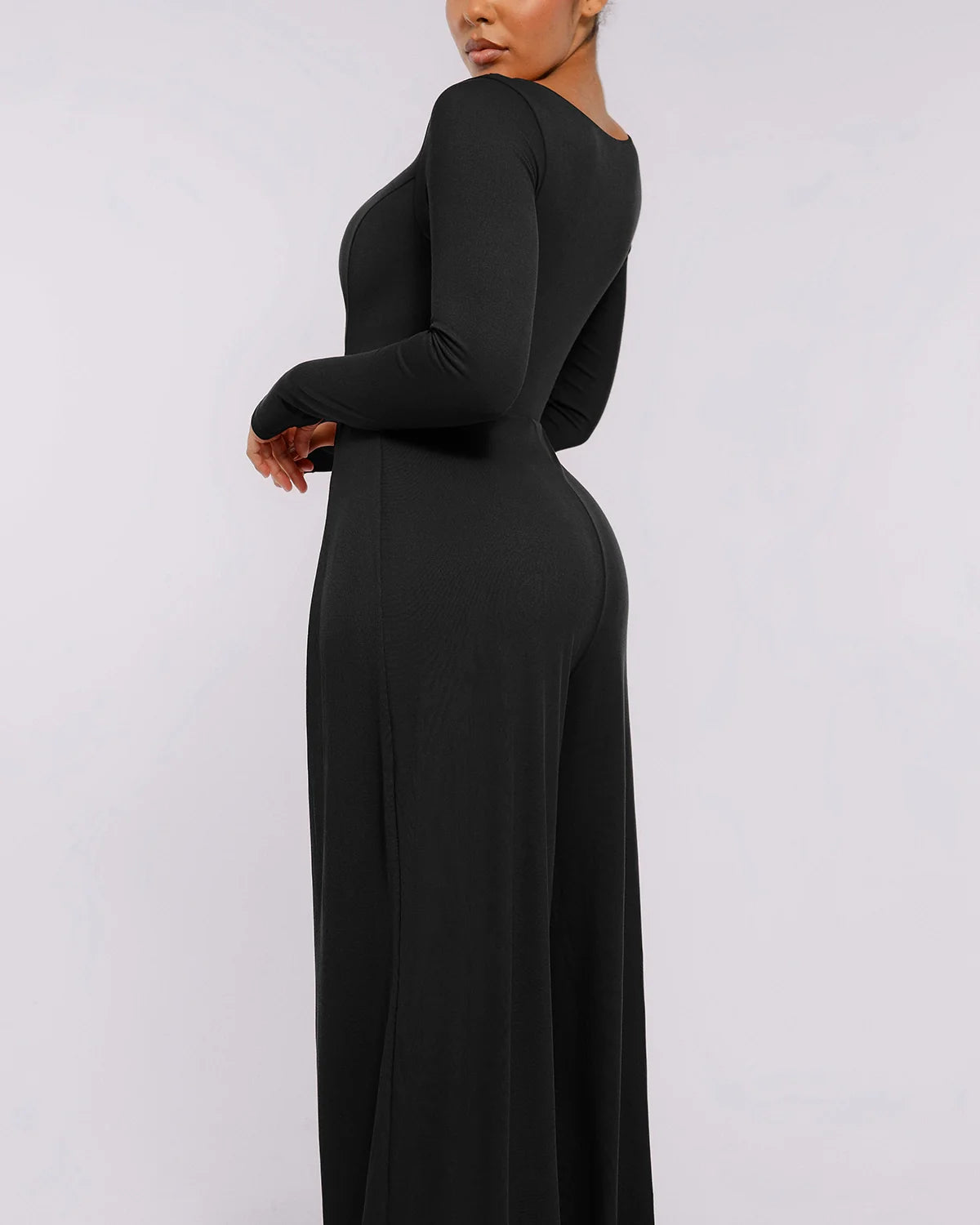 Sculpting Square Neckline Shaping Jumpsuit