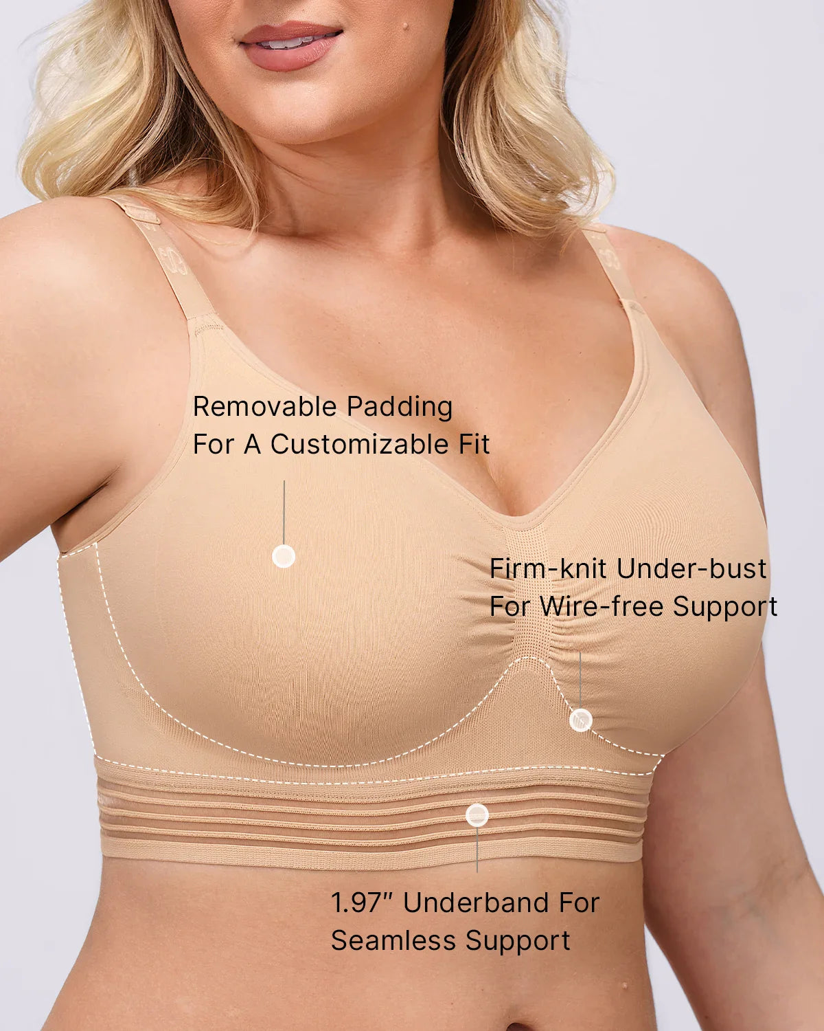 All-Day Comfort Wireless Bra — Soft Smoothing Support