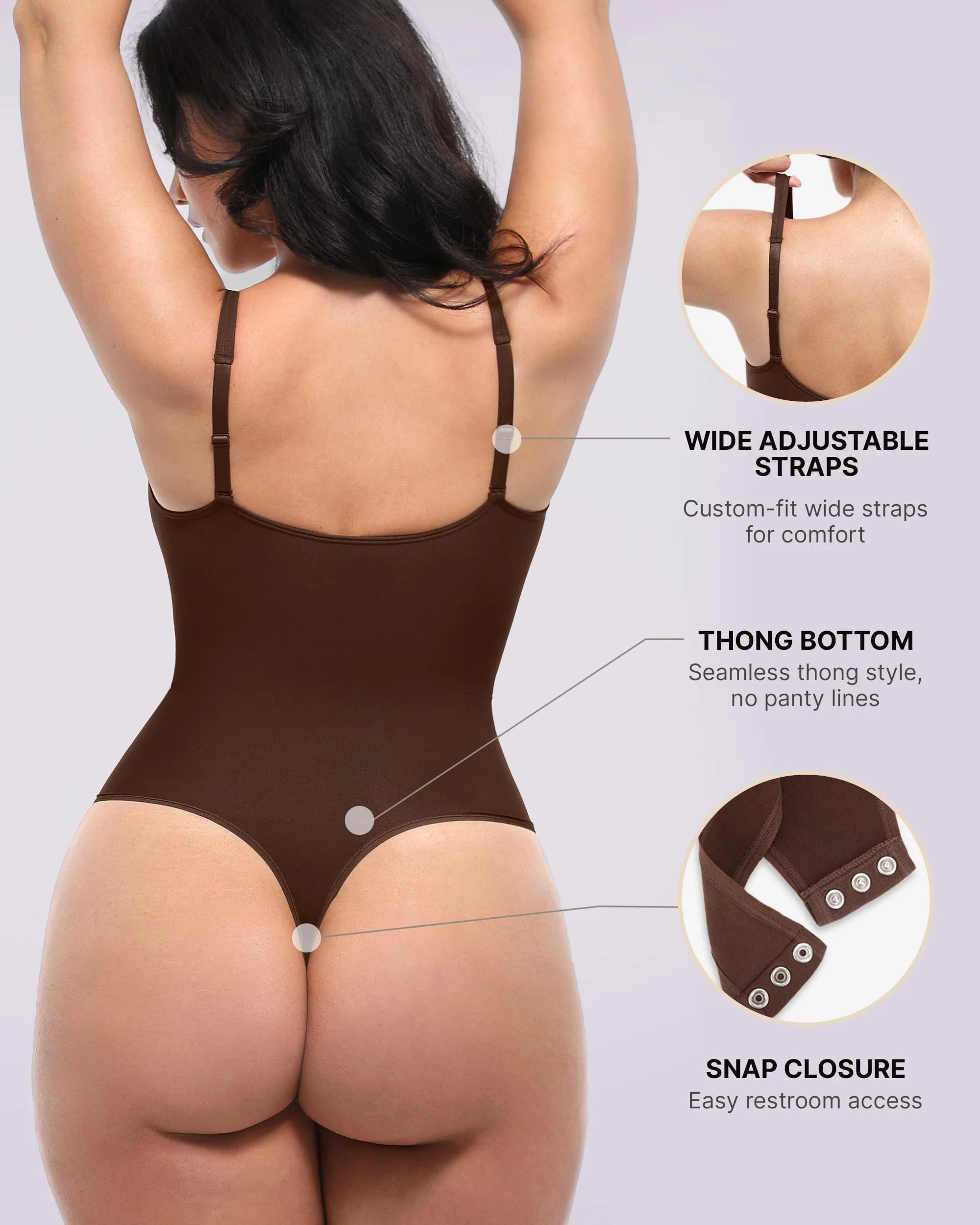 Sculpting Zipper Front Thong Bodysuit