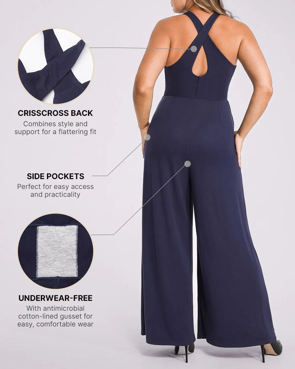 Deep Plunge Shaping Bodysuit with Tummy Control