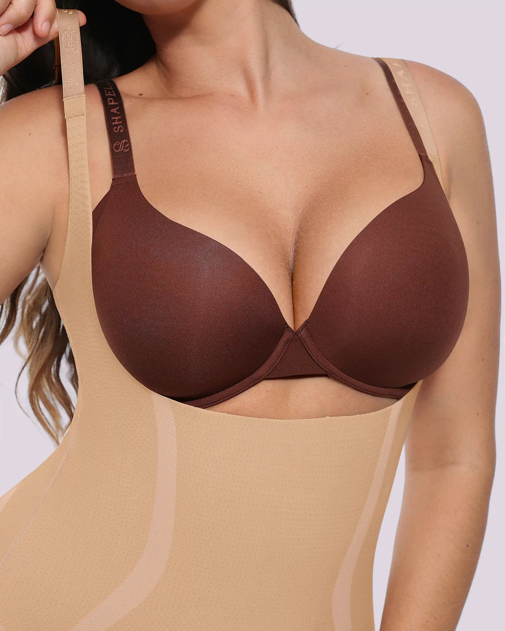 Sculpting Open Bust Full Bodysuit