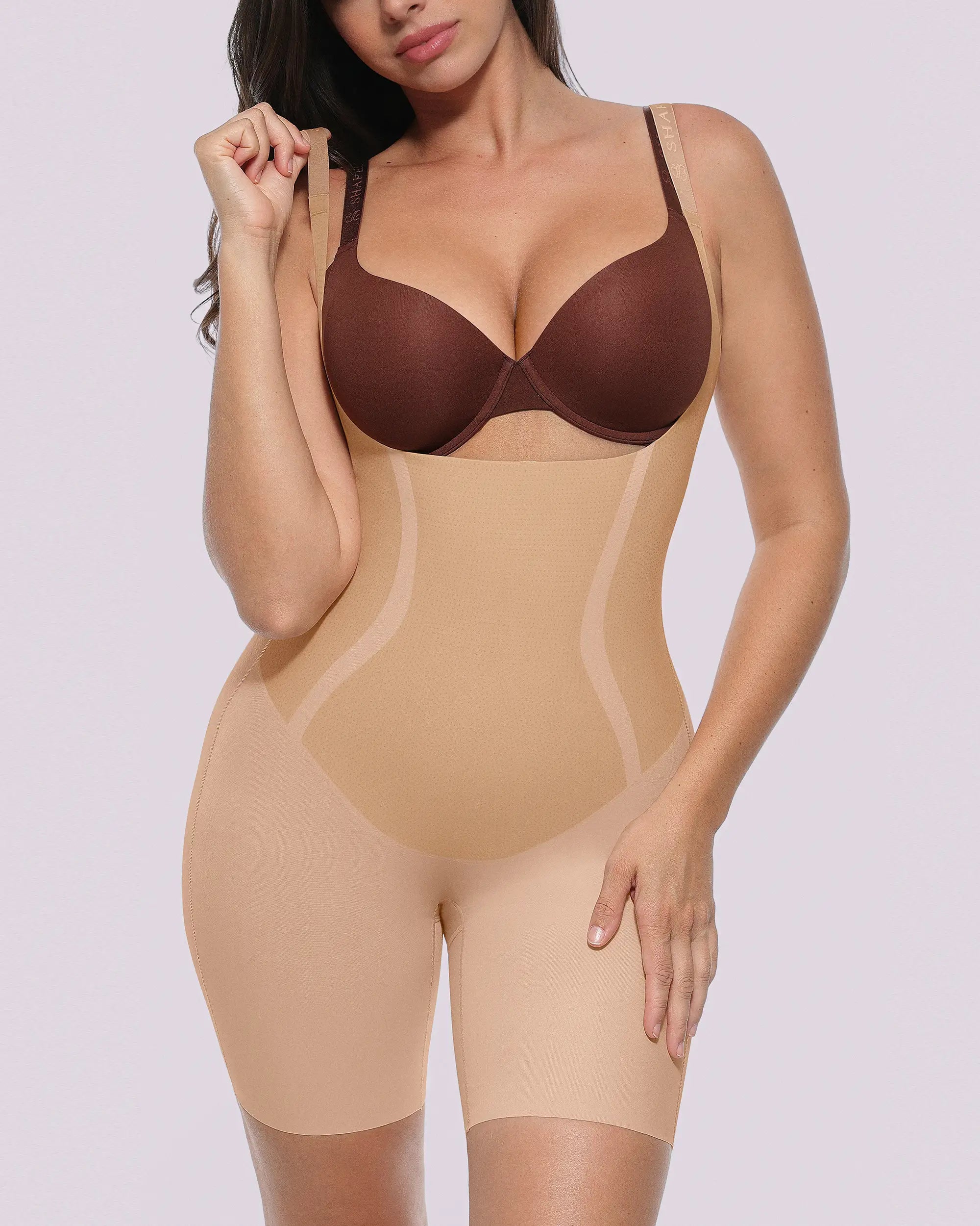 Sculpting Open Bust Full Bodysuit