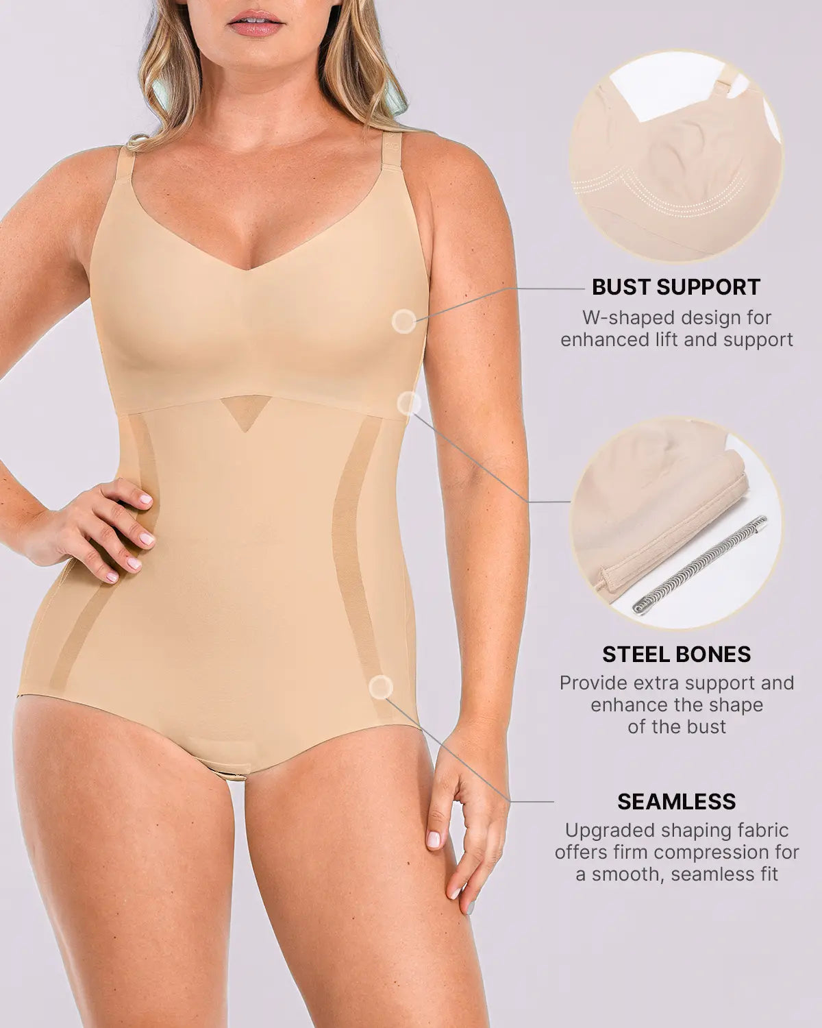 Comfy Smoothing Contour Bodysuit