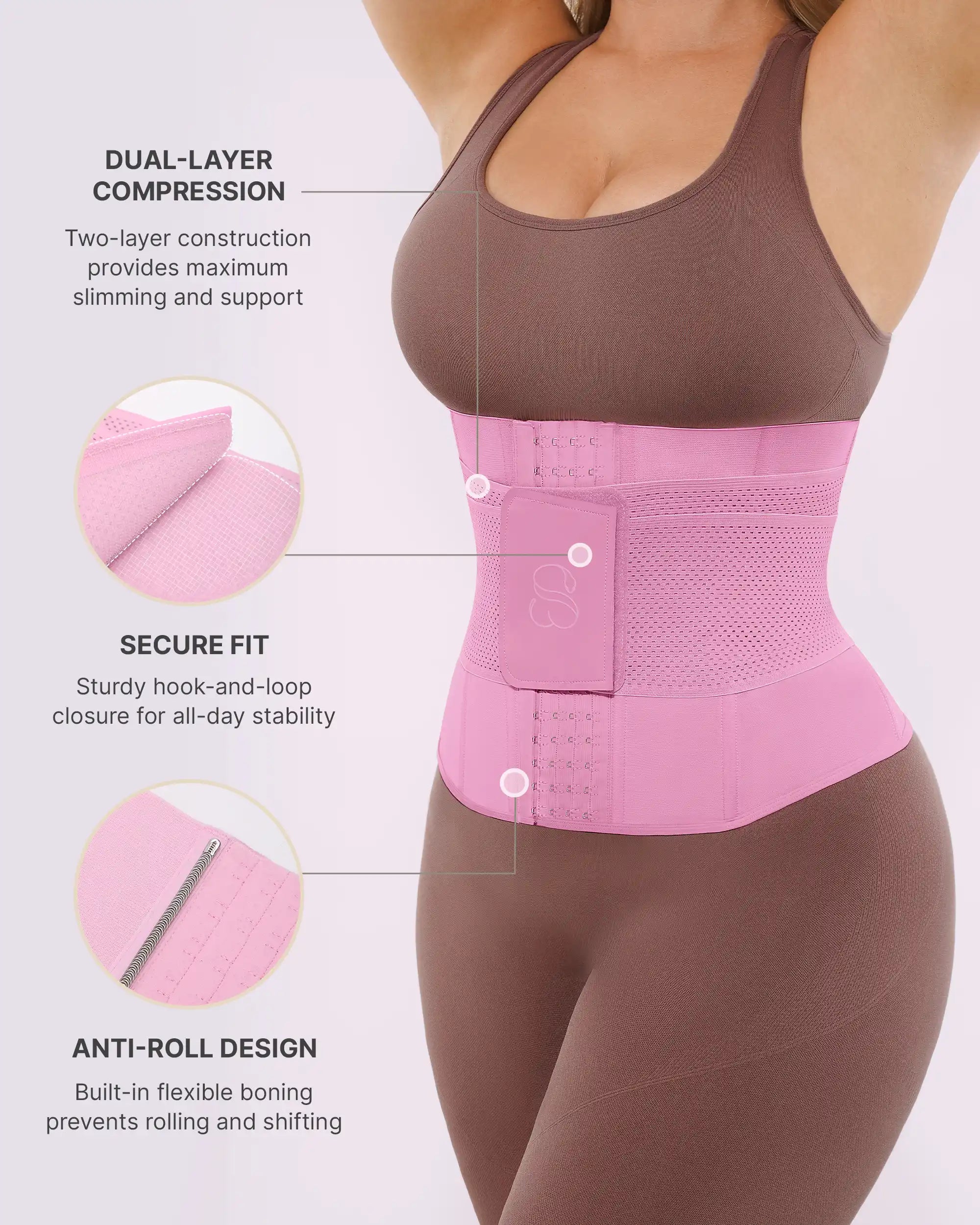 Convertible Tummy Control Latex Waist Trainer