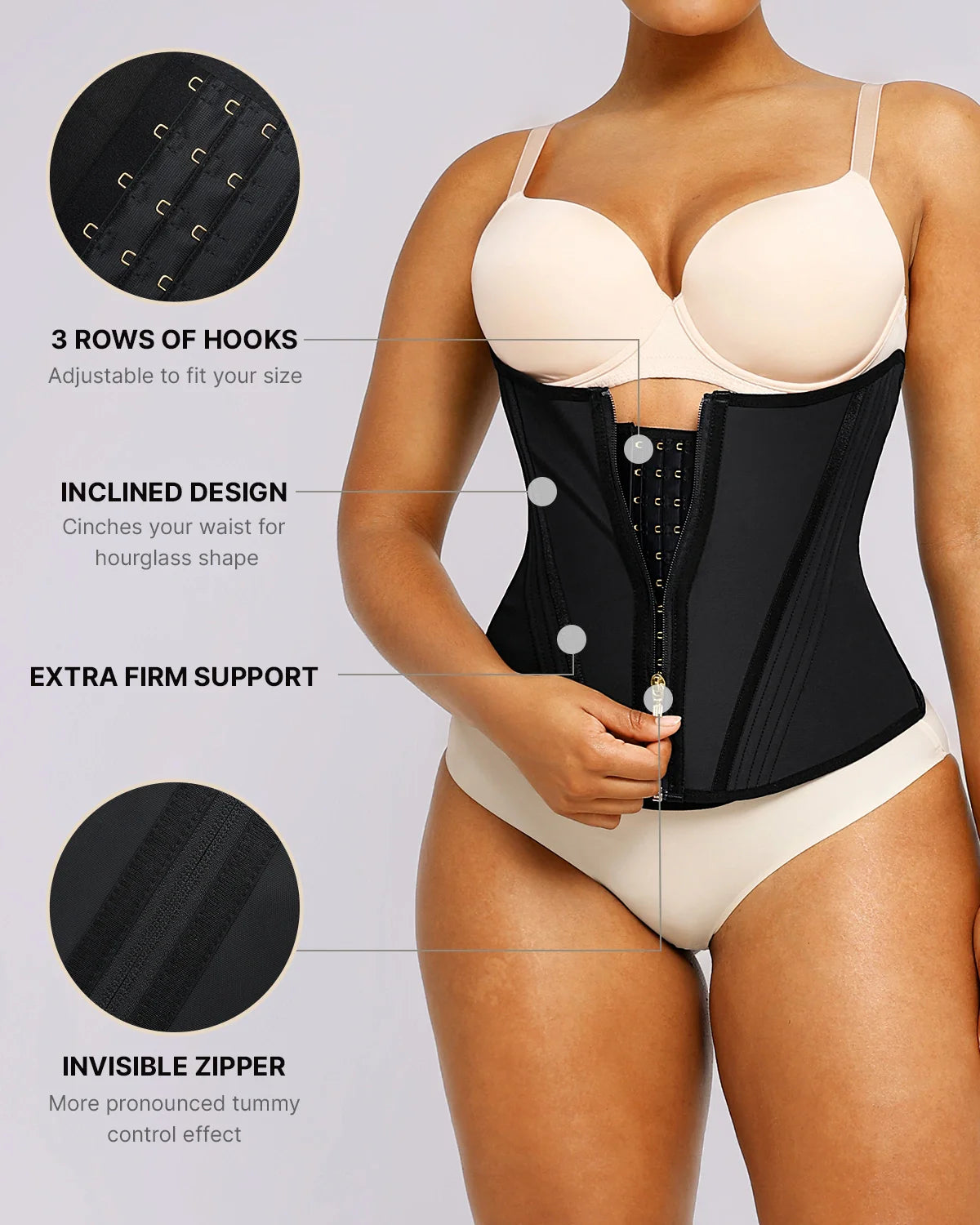 Core Control Slimming Latex Waist Trainer