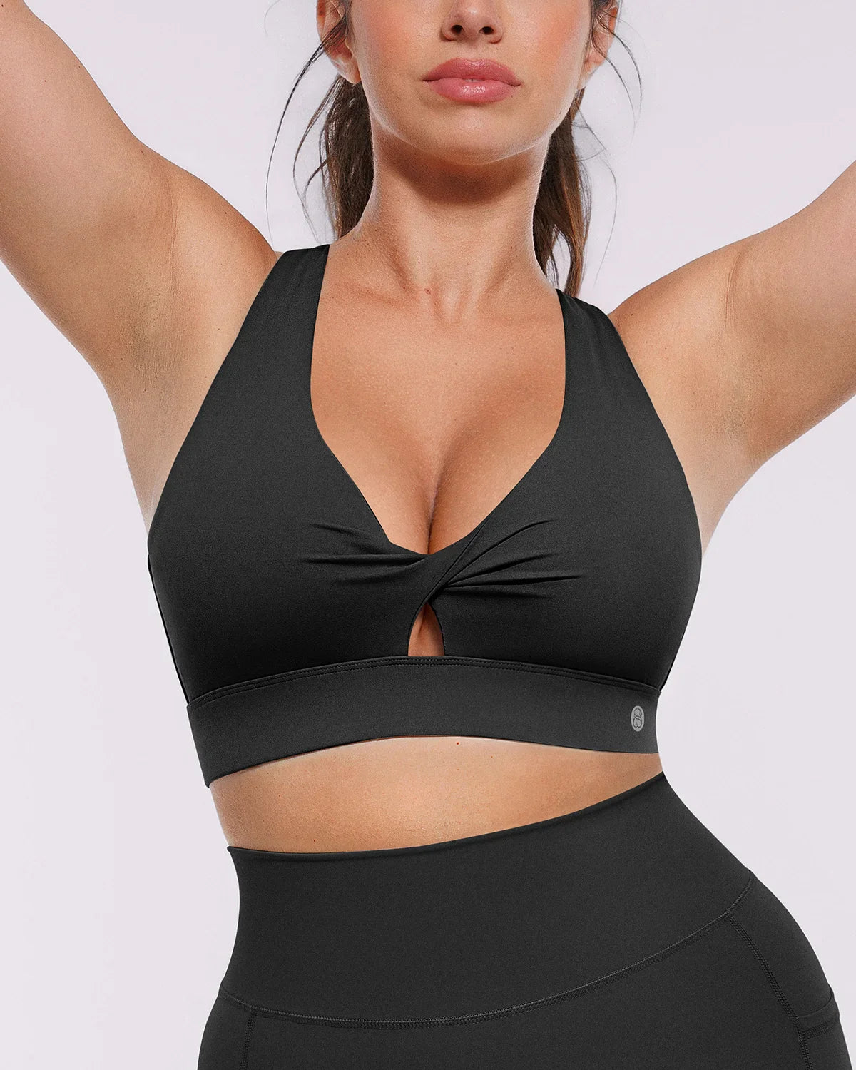 Cutout Medium Impact Sculpting Sports Bra