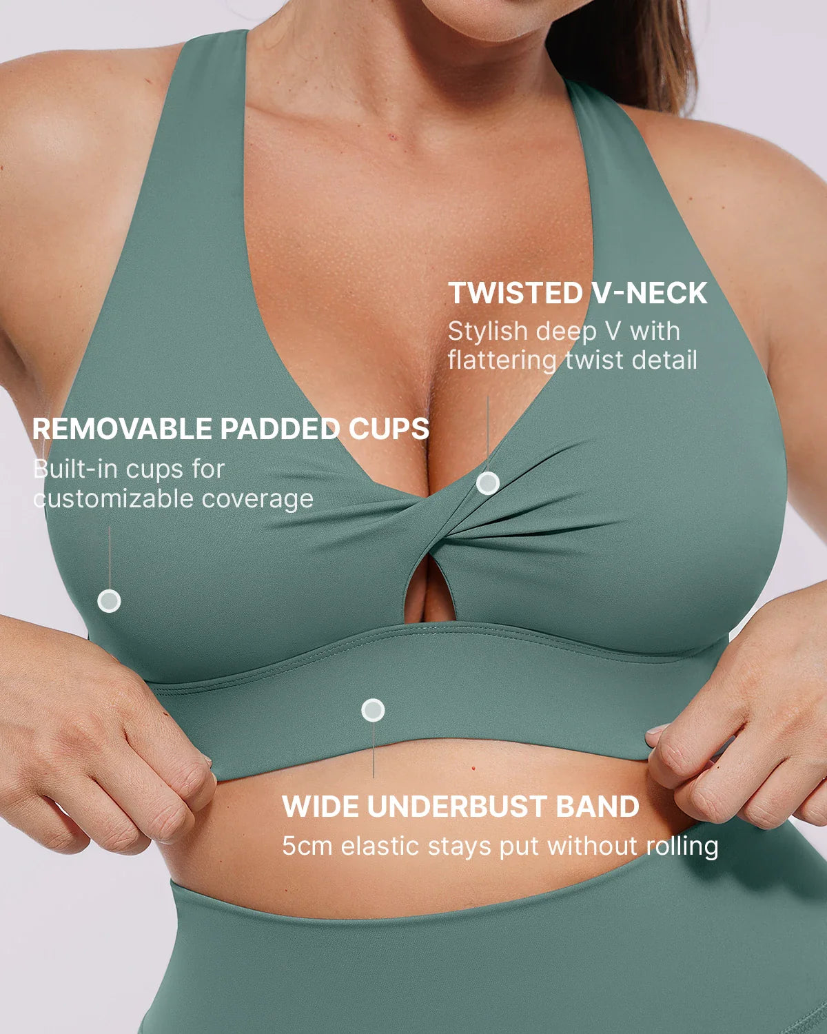 Cutout Medium Impact Sculpting Sports Bra
