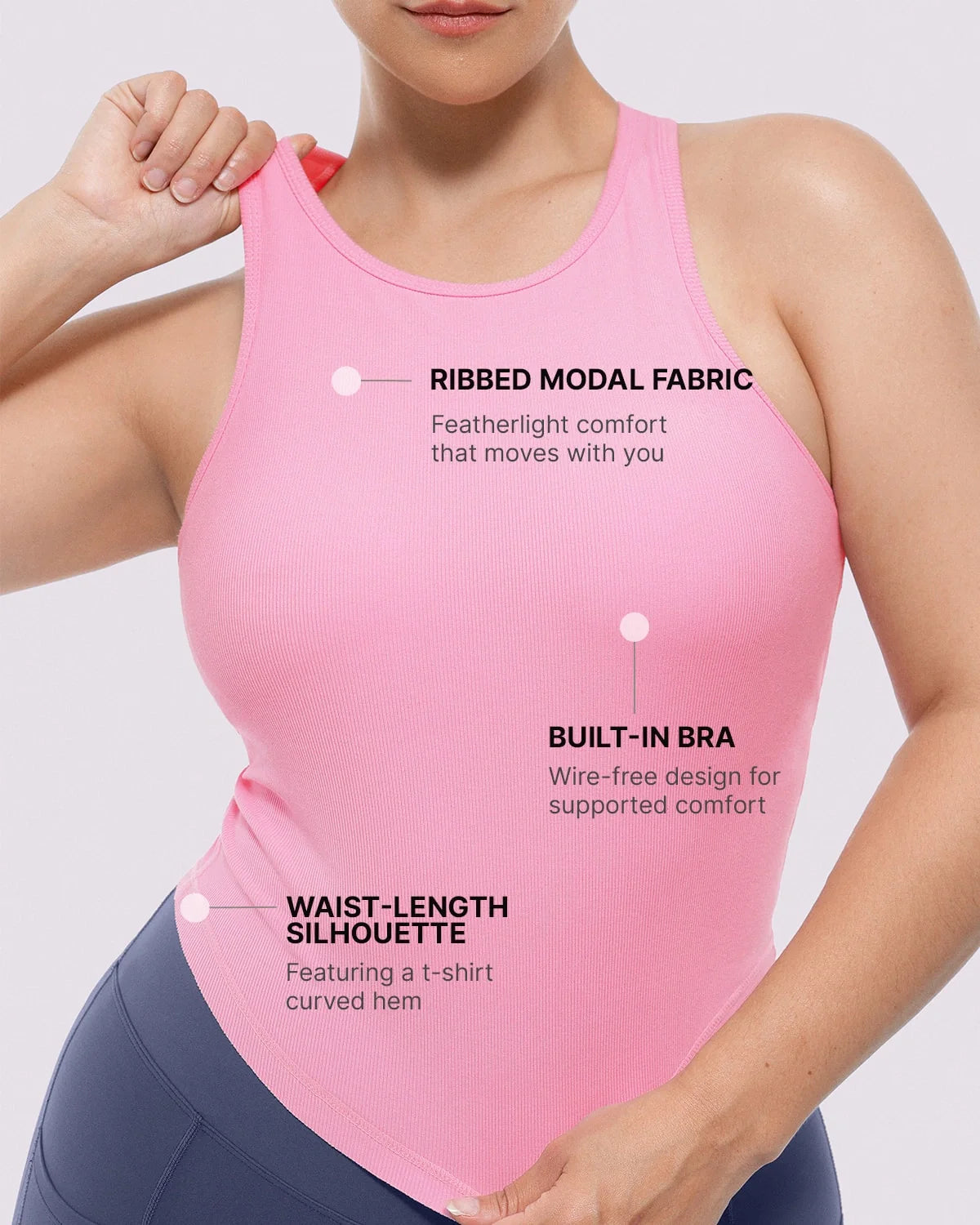 Smoothing Built-In Bra Tank Top