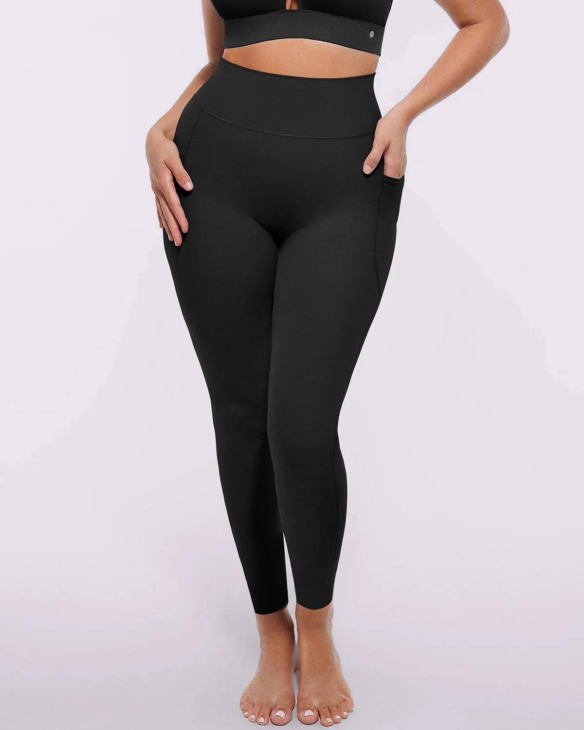 High-Waist Tummy Control Training Pocket Leggings