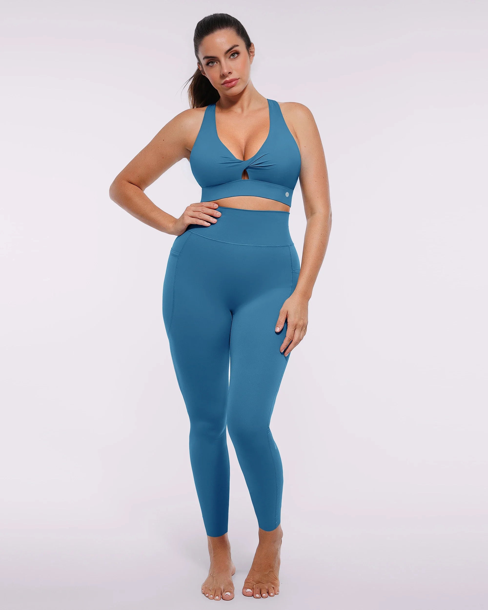High-Waist Tummy Control Training Pocket Leggings