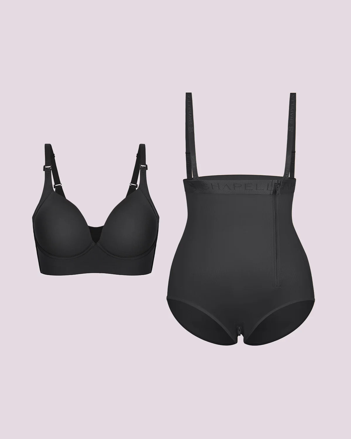 Push-Up Bra and High-Waisted Brief Set