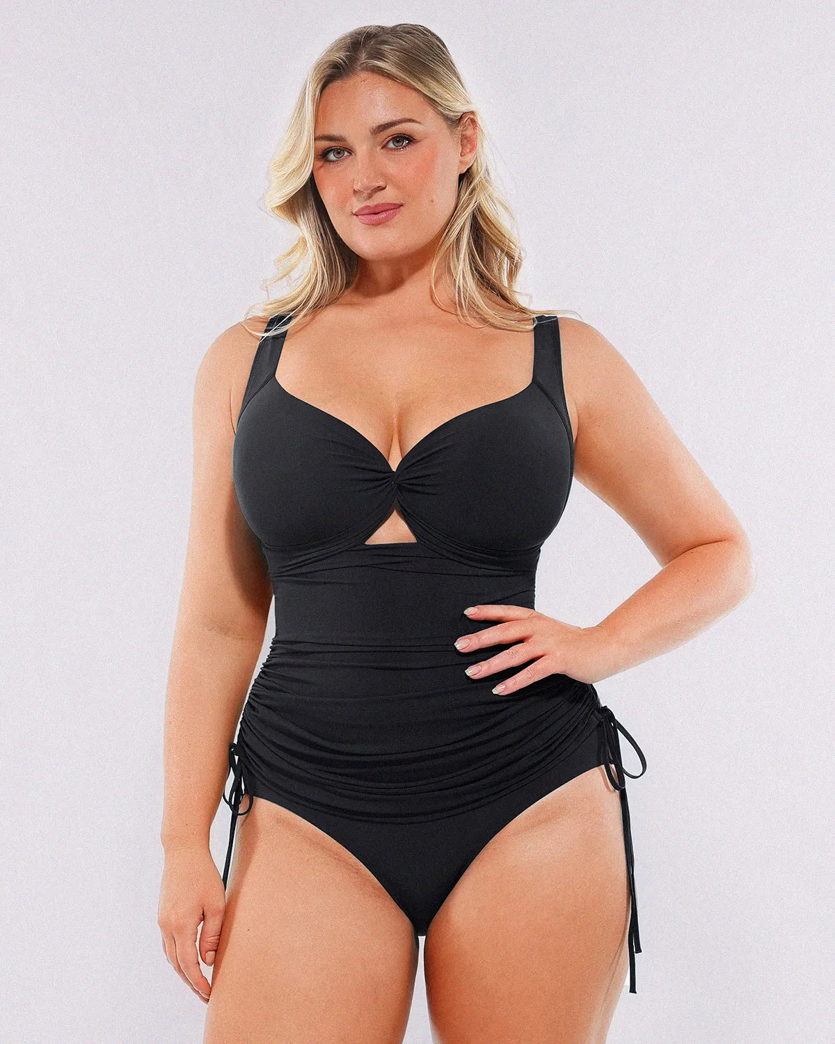 Sculpting Mesh Wrap Shaping Swimsuit