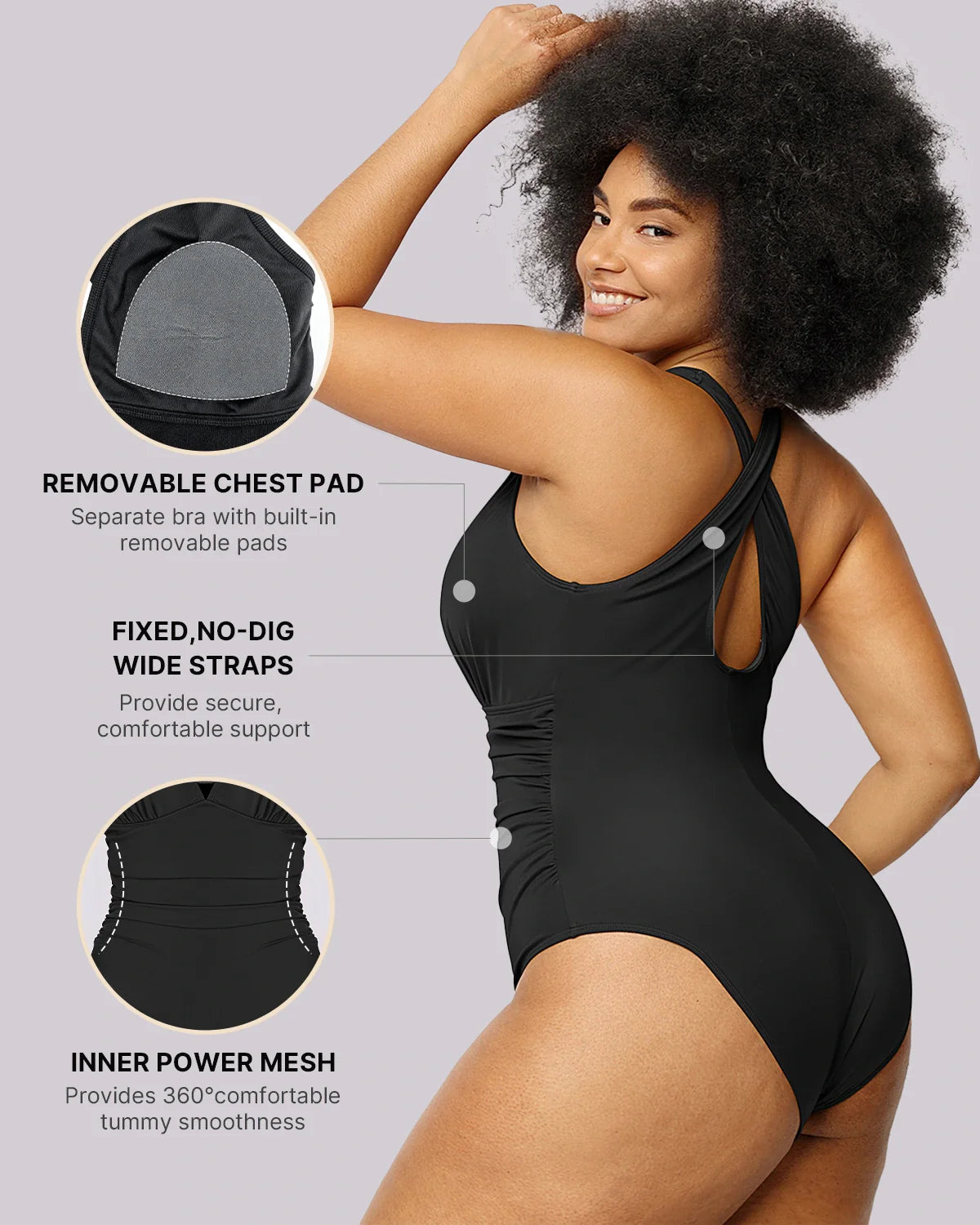Sculpting Plunge Cutout Swimsuit