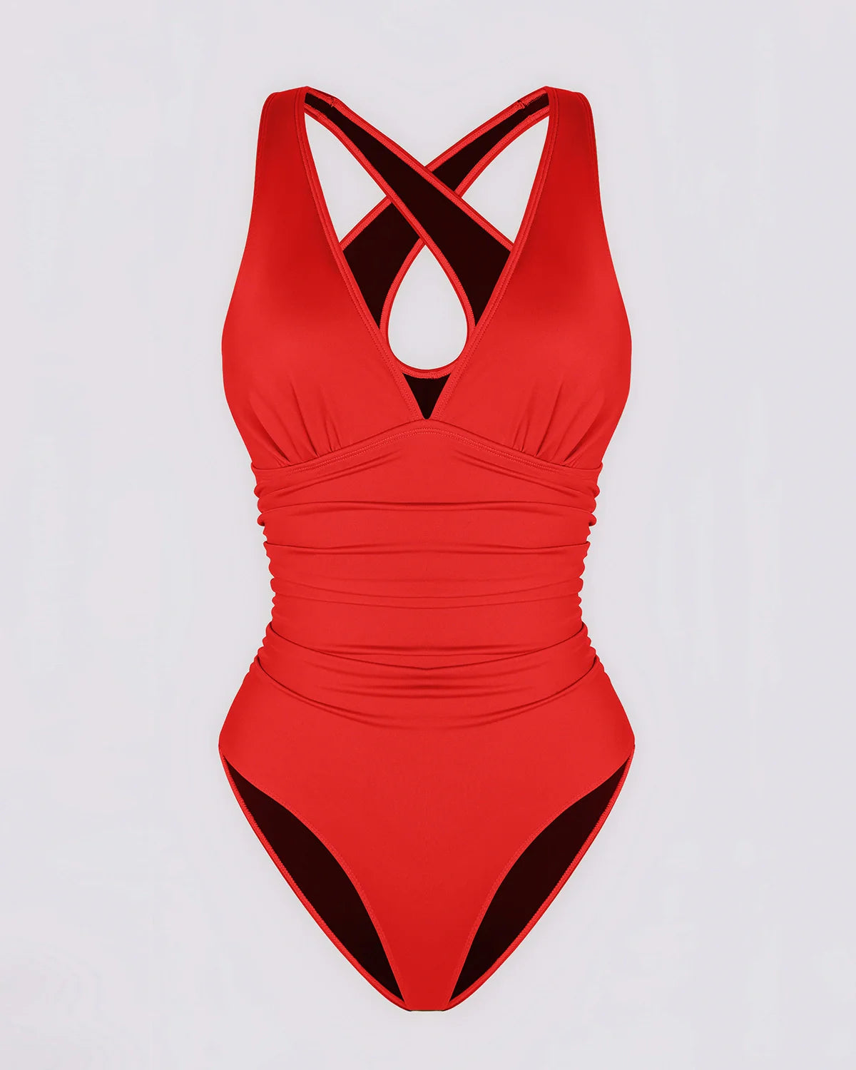 Sculpting Plunge Cutout Swimsuit