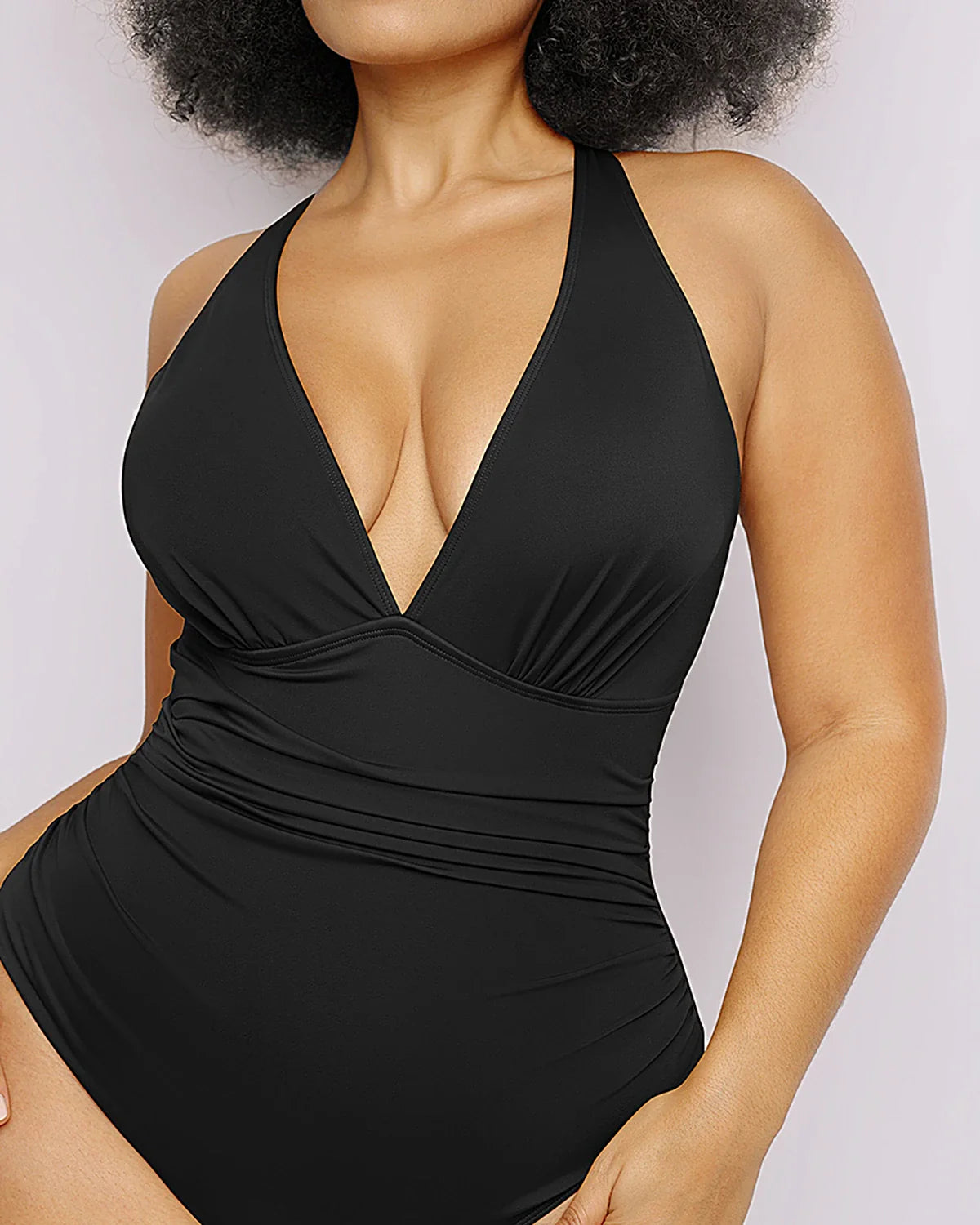 Sculpting Plunge Cutout Swimsuit