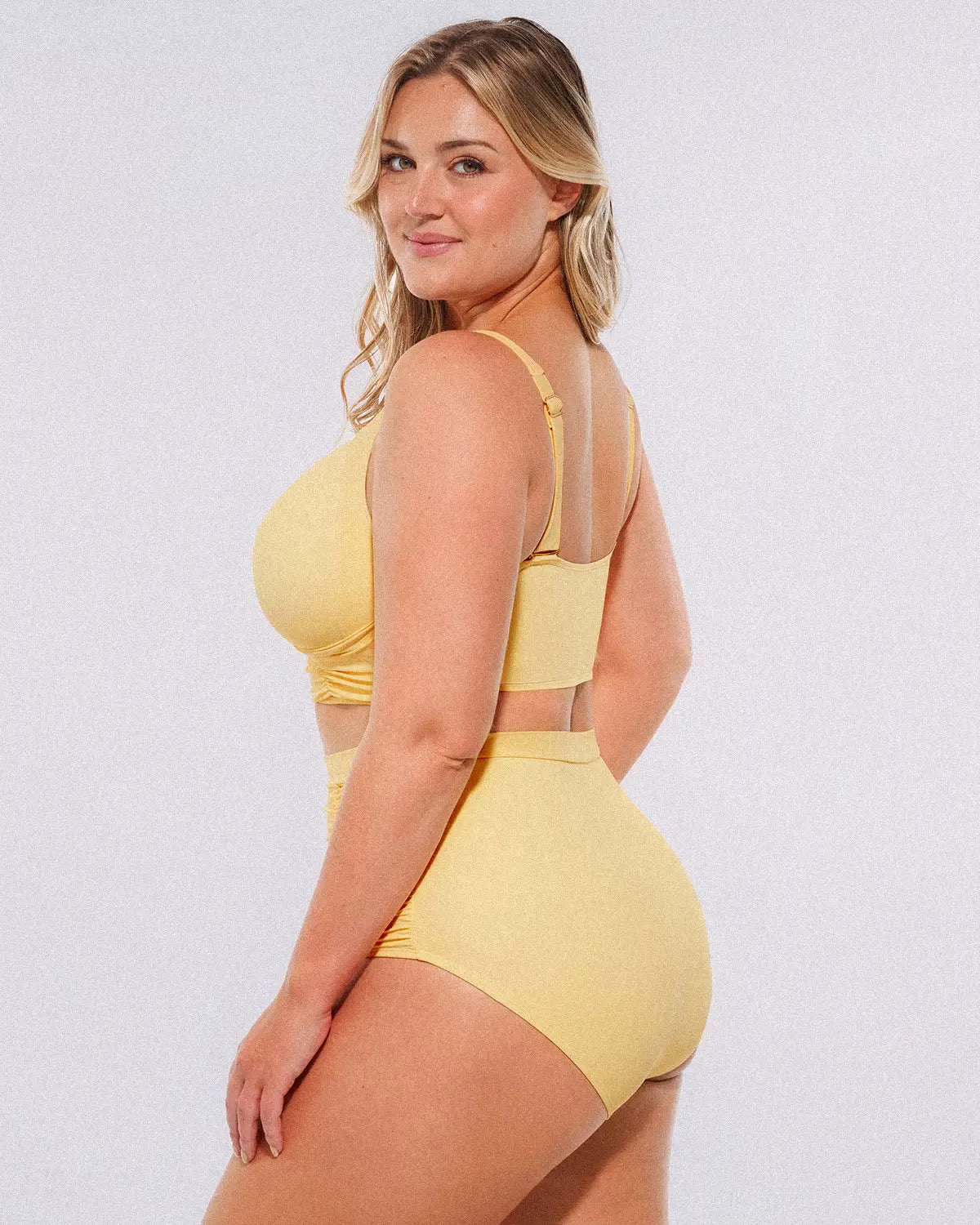 Twist-Front High-Waisted Bikini Set