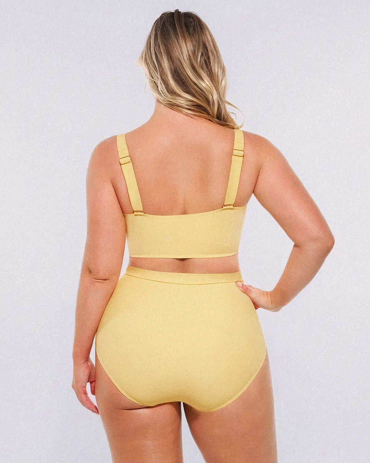 Twist-Front High-Waisted Bikini Set