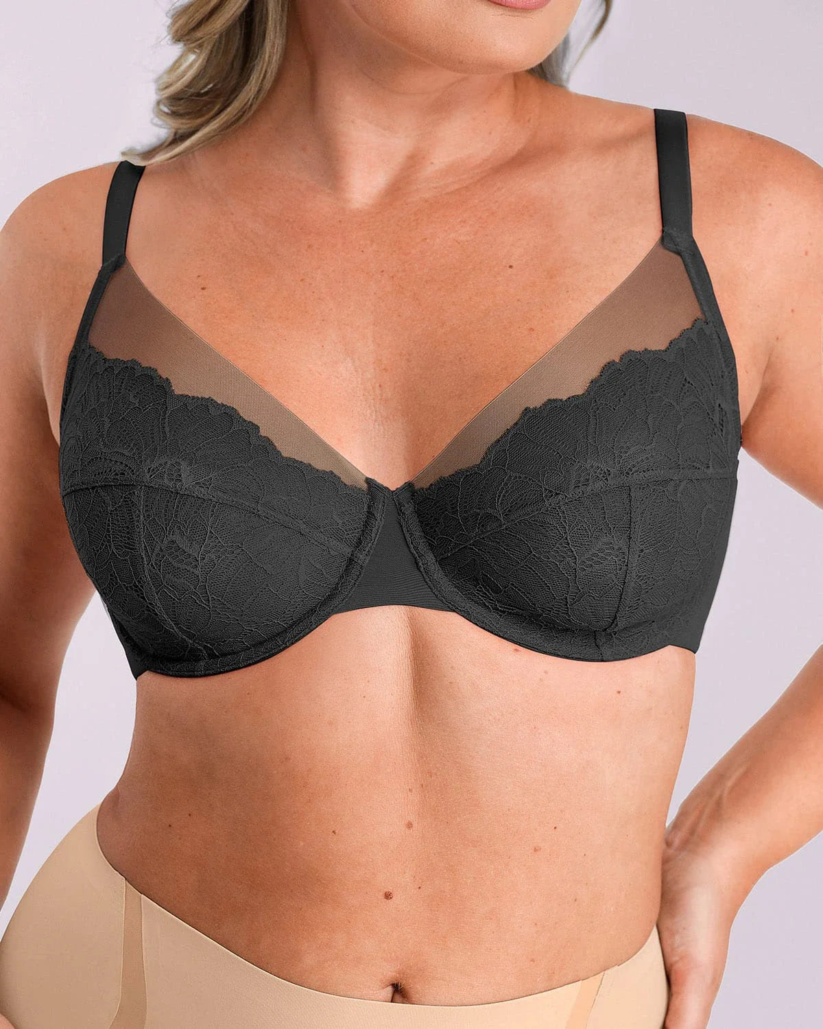 Lace Underwired Uplift Bra for Enhanced Support
